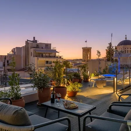 Meno With Private Terrace - Jaccuzzi, Acropolis View Apartment *